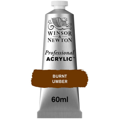 Tinta Acrílica Professional Winsor & Newton 60ml S1 076 Burnt Umber