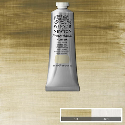 Tinta Acrílica Professional Winsor & Newton 60ml S1 217 Davys Gray