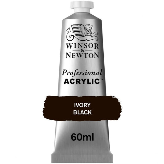Tinta Acrílica Professional Winsor & Newton 60ml S1 331 Ivory Black