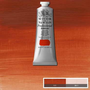 Tinta Acrílica Professional Winsor & Newton 60ml S1 362 Light Red