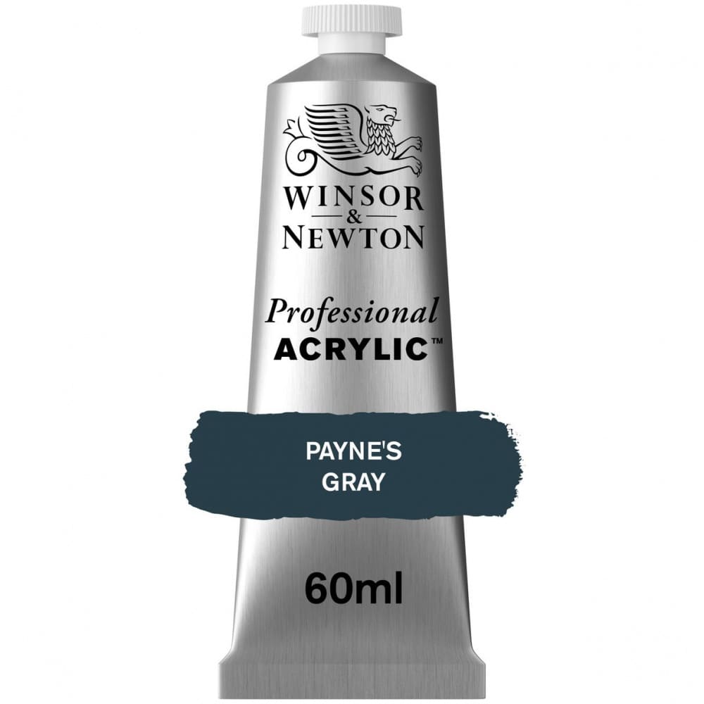 Tinta Acrílica Professional Winsor & Newton 60ml S1 465 Paynes Gray