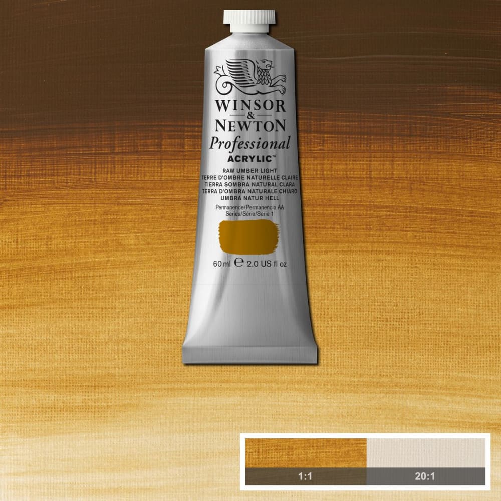 Tinta Acrílica Professional Winsor & Newton 60ml S1 557 Raw Umber Light