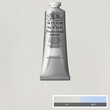 Tinta Acrílica Professional Winsor & Newton 60ml S1 644 Titanium White