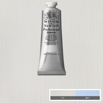 Tinta Acrílica Professional Winsor & Newton 60ml S1 644 Titanium White