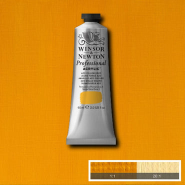 Tinta Acrílica Professional Winsor & Newton 60ml S2 039 Azo Yellow Deep
