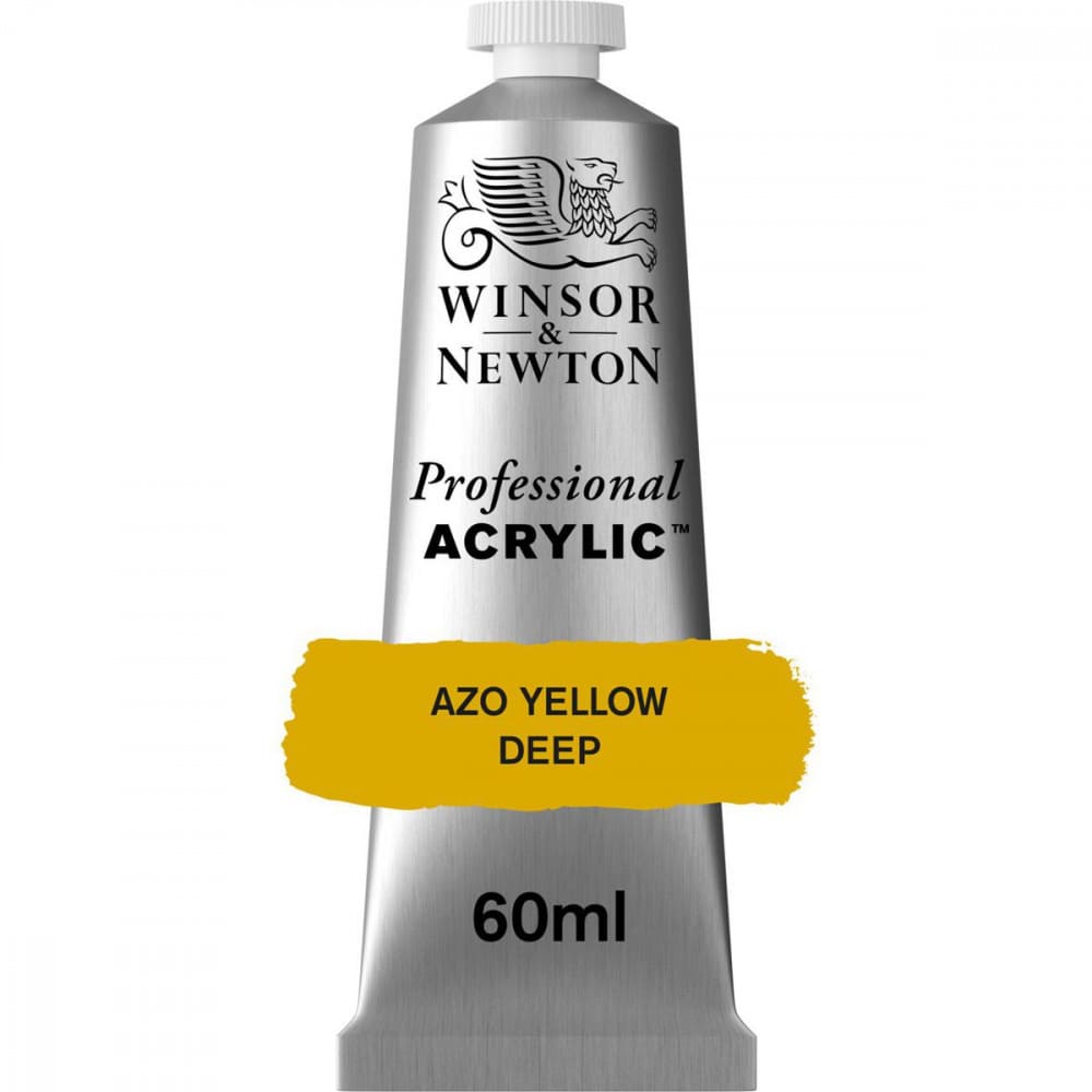 Tinta Acrílica Professional Winsor & Newton 60ml S2 039 Azo Yellow Deep