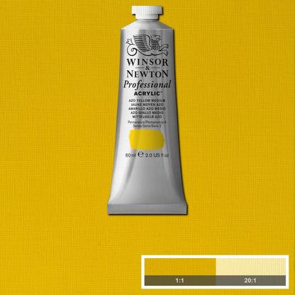 Tinta Acrílica Professional Winsor & Newton 60ml S2 019 Azo Yellow Medium