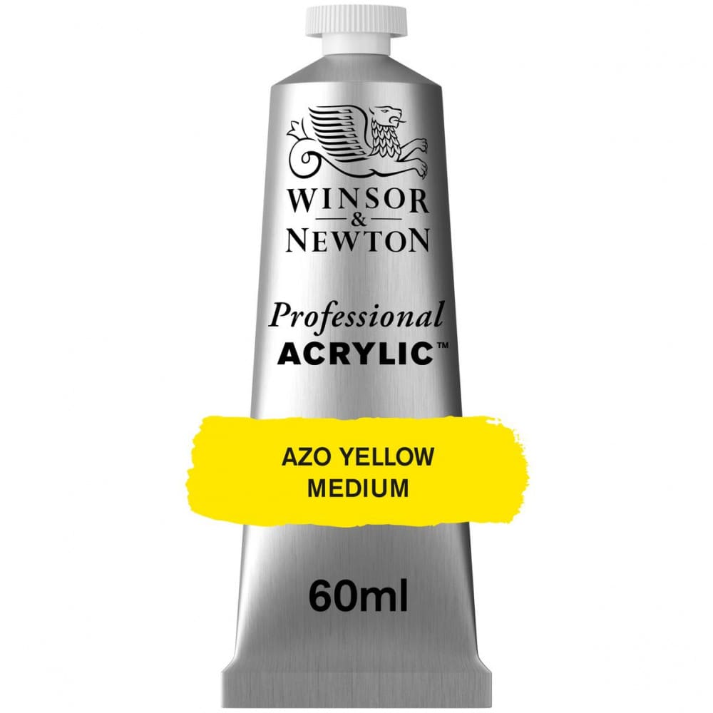 Tinta Acrílica Professional Winsor & Newton 60ml S2 019 Azo Yellow Medium