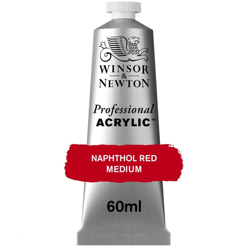 Tinta Acrílica Professional Winsor & Newton 60ml S2 423 Naphthol Red Medium