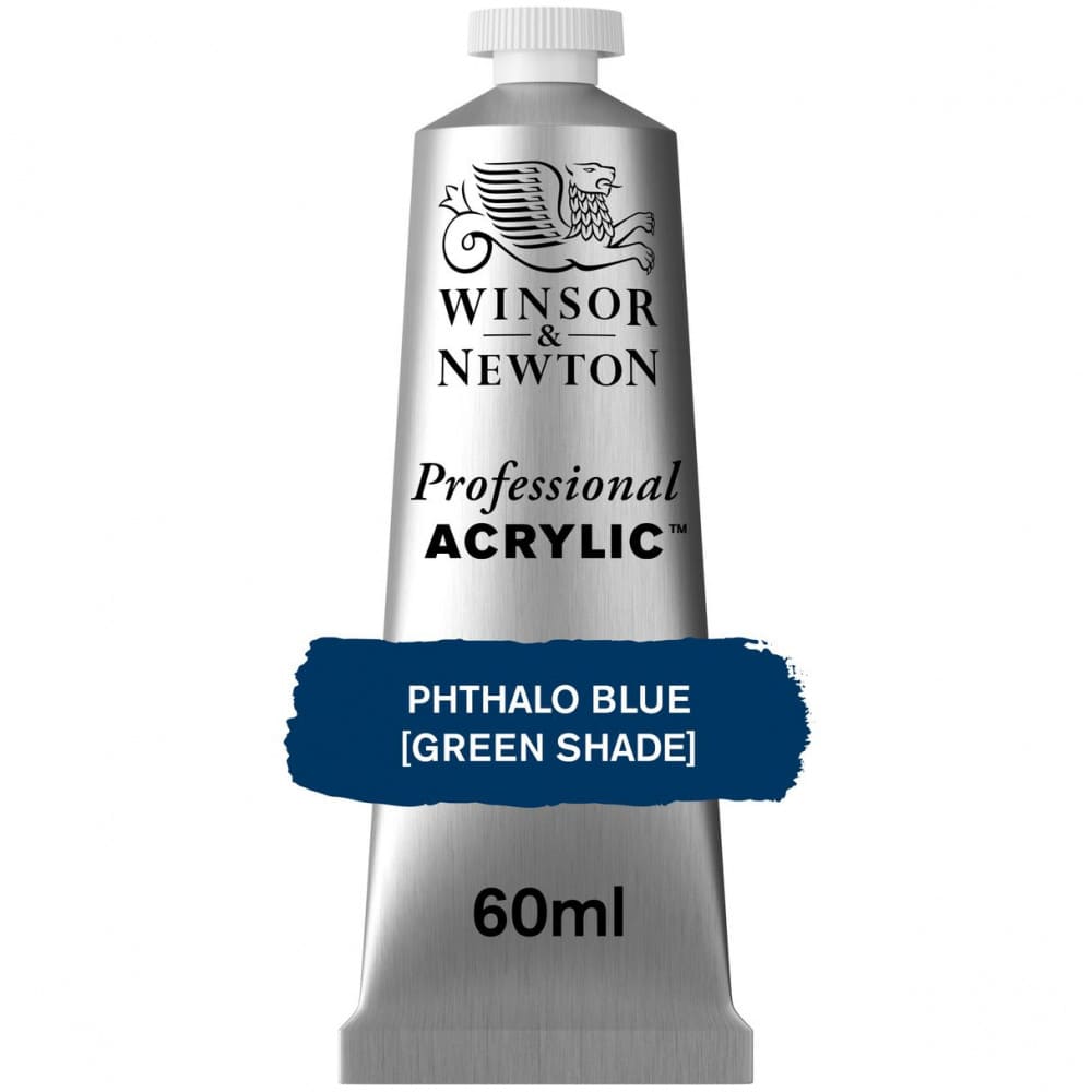 Tinta Acrílica Professional Winsor & Newton 60ml S2 515 Phthalo Blue (Green Shade)