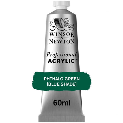 Tinta Acrílica Professional Winsor & Newton 60ml S2 522 Phthalo Green (Blue Shade)