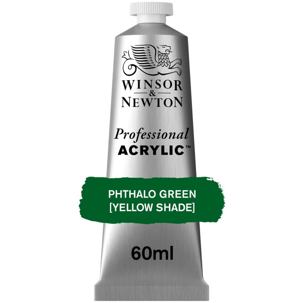 Tinta Acrílica Professional Winsor & Newton 60ml S2 521 Phthalo Green (Yellow Shade)