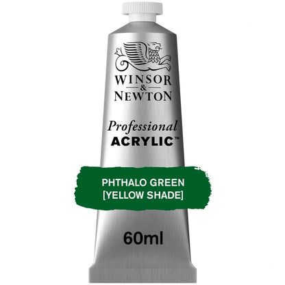 Tinta Acrílica Professional Winsor & Newton 60ml S2 521 Phthalo Green (Yellow Shade)