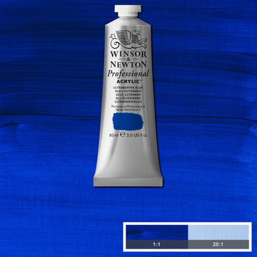 Tinta Acrílica Professional Winsor & Newton 60ml S2 664 Ultramarine Blue