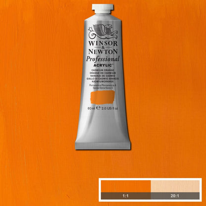Tinta Acrílica Professional Winsor & Newton 60ml S3 089 Cadmium Orange