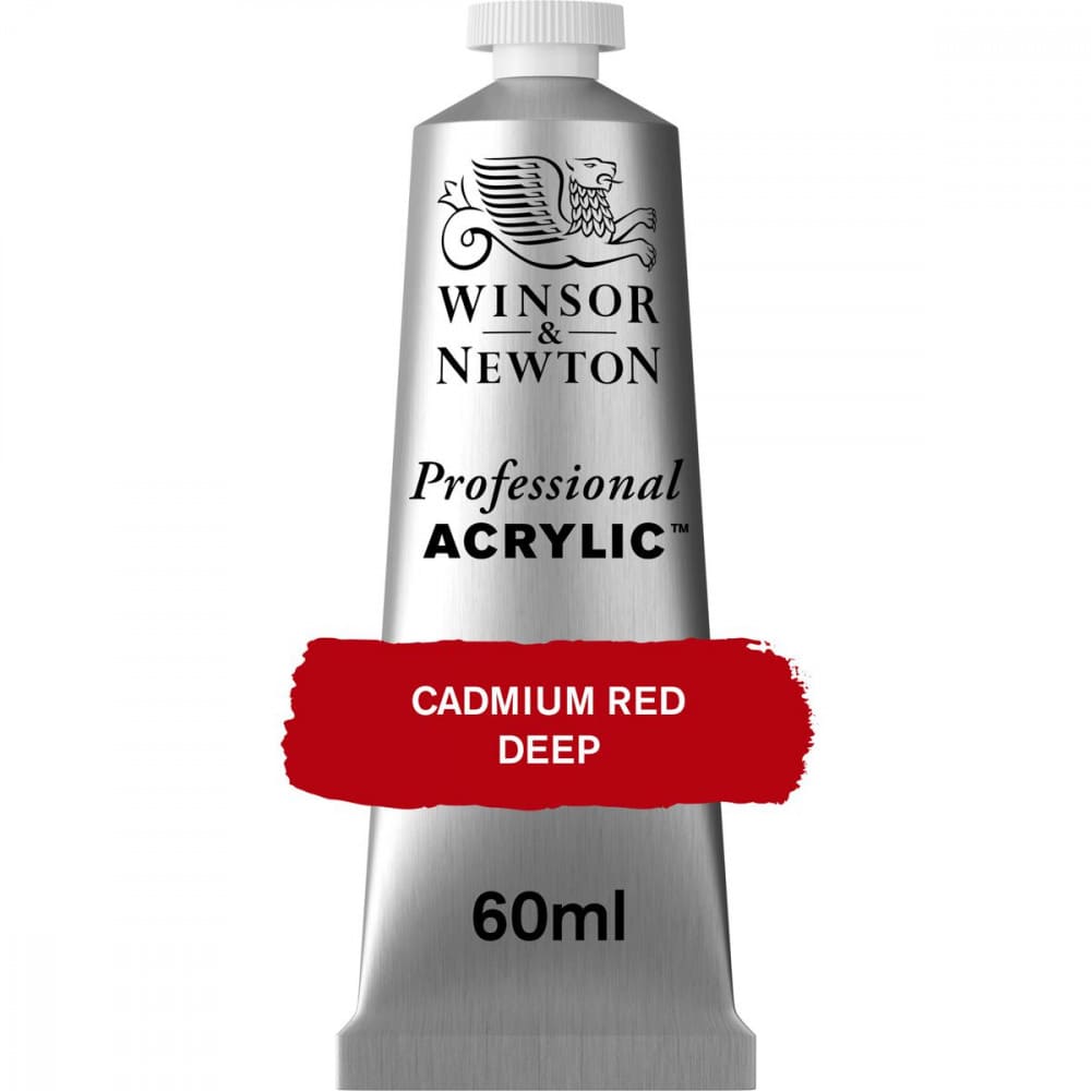 Tinta Acrílica Professional Winsor & Newton 60ml S3 097 Cadmium Red Deep