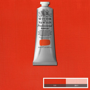 Tinta Acrílica Professional Winsor & Newton 60ml S3 100 Cadmium Red Light