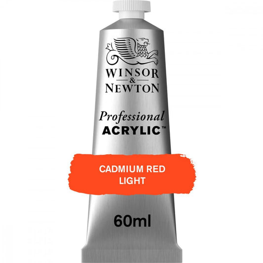 Tinta Acrílica Professional Winsor & Newton 60ml S3 100 Cadmium Red LightTinta Acrílica Professional Winsor & Newton 60ml S3 100 Cadmium Red Light