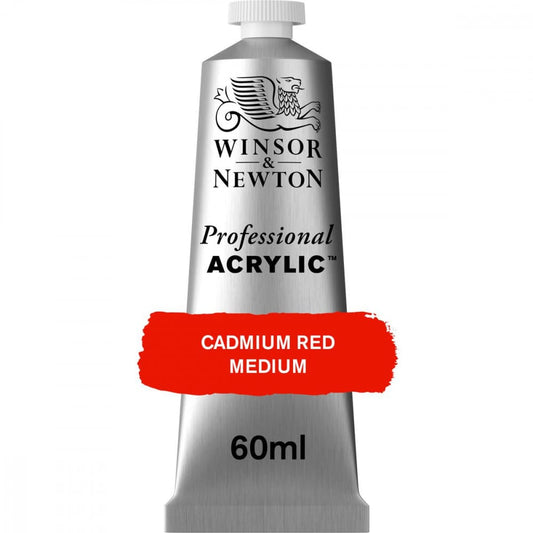 Tinta Acrílica Professional Winsor & Newton 60ml S3 099 Cadmium Red Medium