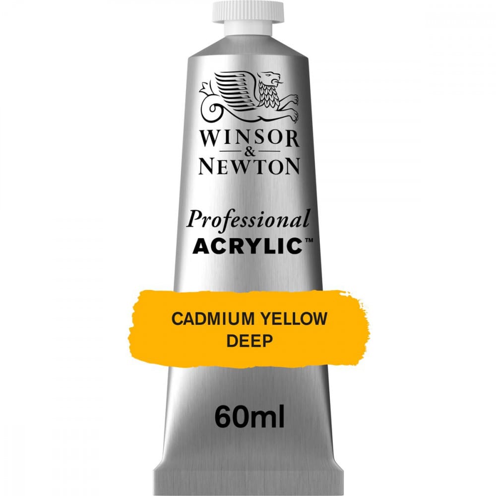 Tinta Acrílica Professional Winsor & Newton 60ml S3 111 Cadmium Yellow Deep