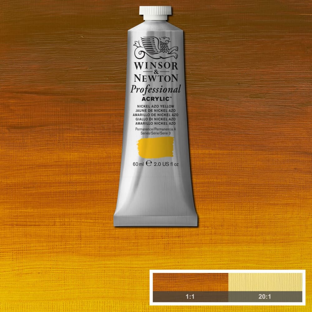 Tinta Acrílica Professional Winsor & Newton 60ml S3 439 Nickel Azo Yellow Row