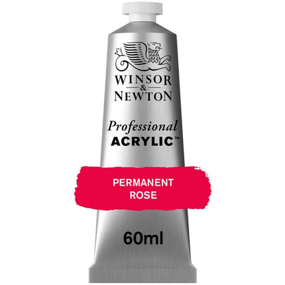 Tinta Acrílica Professional Winsor & Newton 60ml S3 502 Permanent Rose