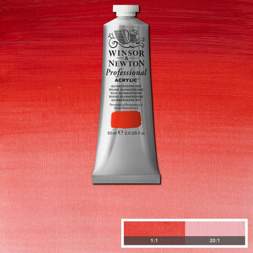 Tinta Acrílica Professional Winsor & Newton 60ml S3 548 Quinacridone Red