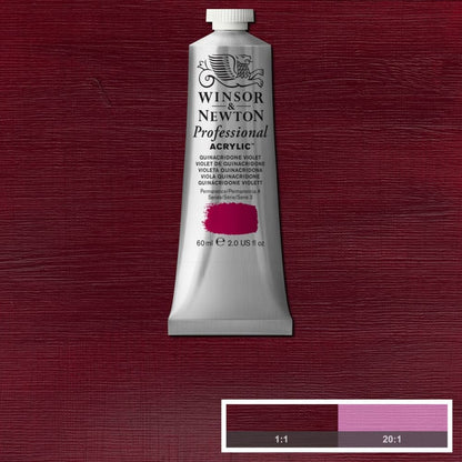 Tinta Acrílica Professional Winsor & Newton 60ml S3 550 Quinacridone Violet