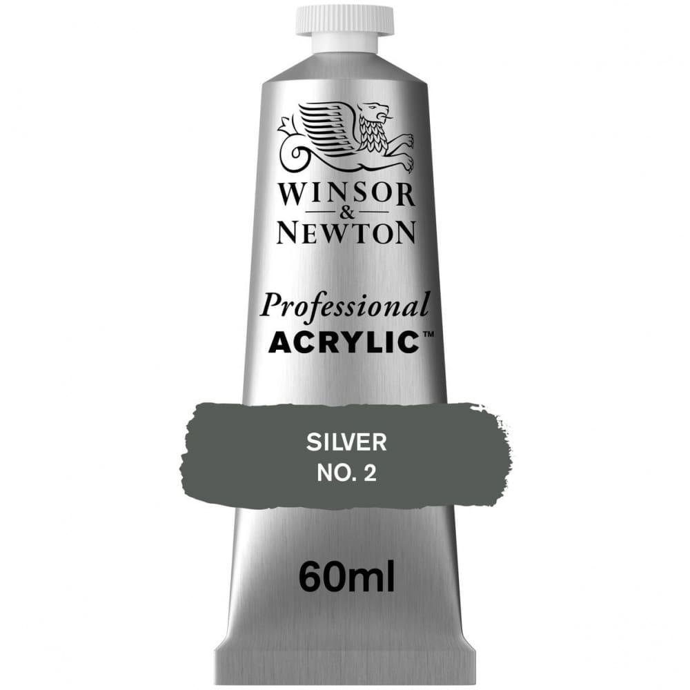 Tinta Acrílica Professional Winsor & Newton 60ml S3 624 Silver 2