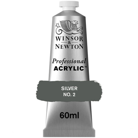 Tinta Acrílica Professional Winsor & Newton 60ml S3 624 Silver 2