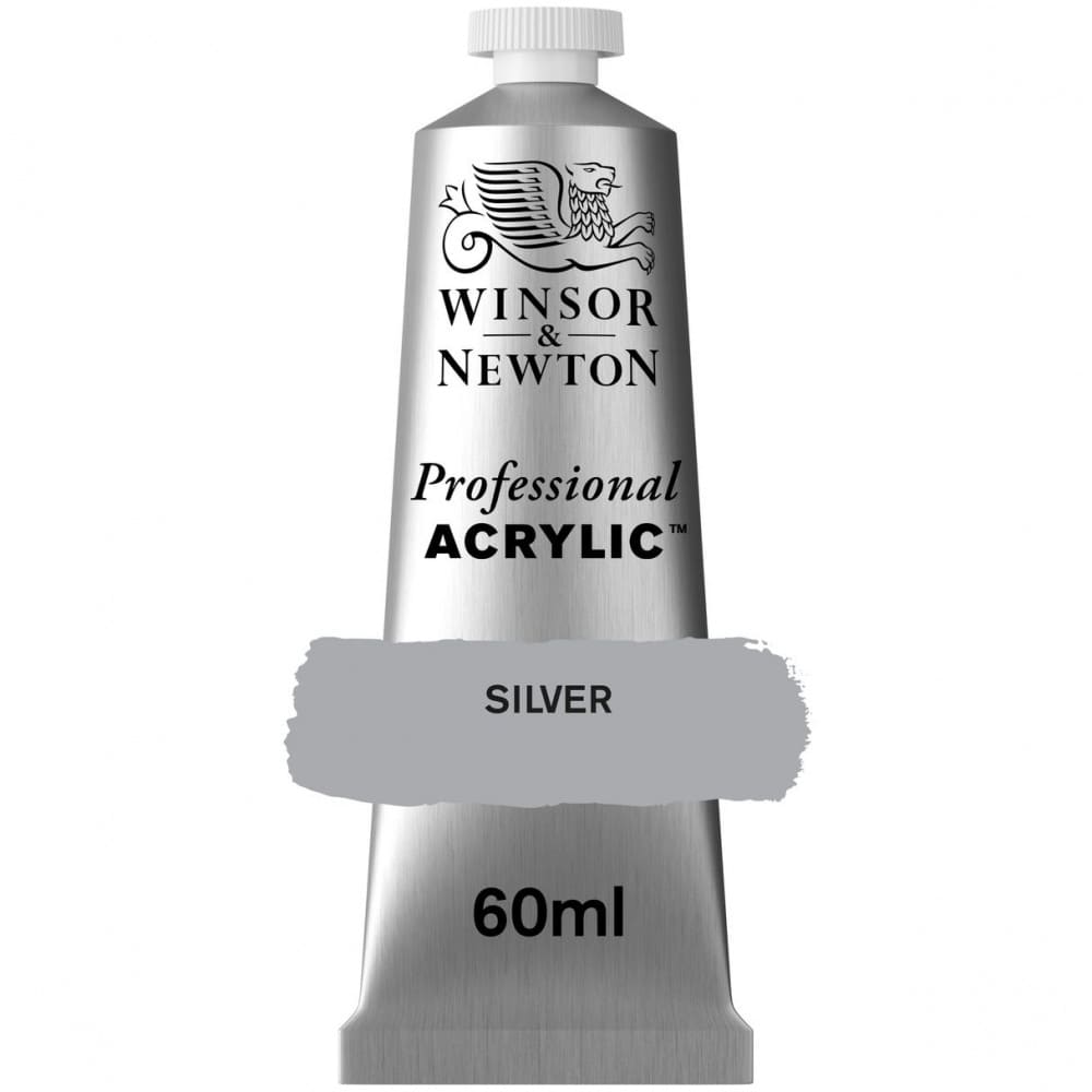 Tinta Acrílica Professional Winsor & Newton 60ml S3 617 Silver