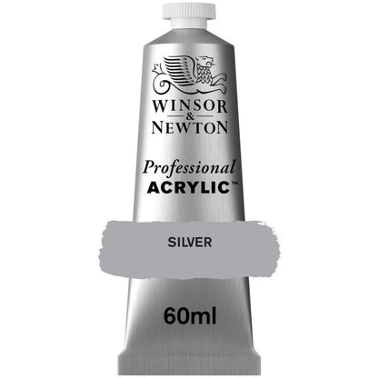 Tinta Acrílica Professional Winsor & Newton 60ml S3 617 Silver