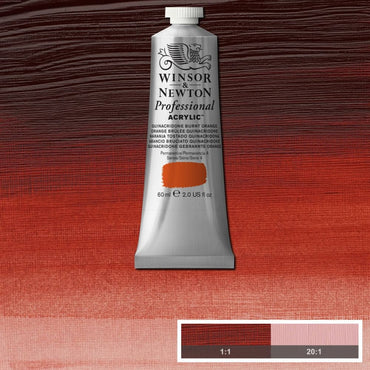 Tinta Acrílica Professional Winsor & Newton 60ml S4 549 Quinacridone Burnt Orange