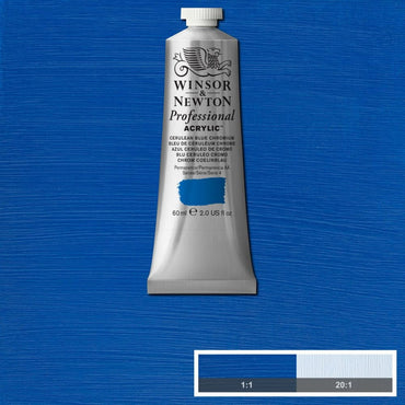 Tinta Acrílica Professional Winsor & Newton 60ml S4 130 Cerulean Blue Chromium
