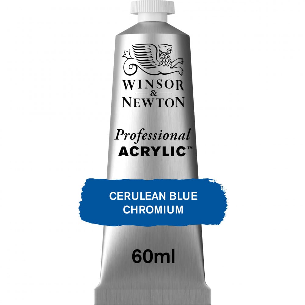 Tinta Acrílica Professional Winsor & Newton 60ml S4 130 Cerulean Blue Chromium
