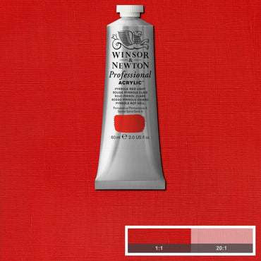 Tinta Acrílica Professional Winsor & Newton 60ml S4 536 Pyrrole Red Light