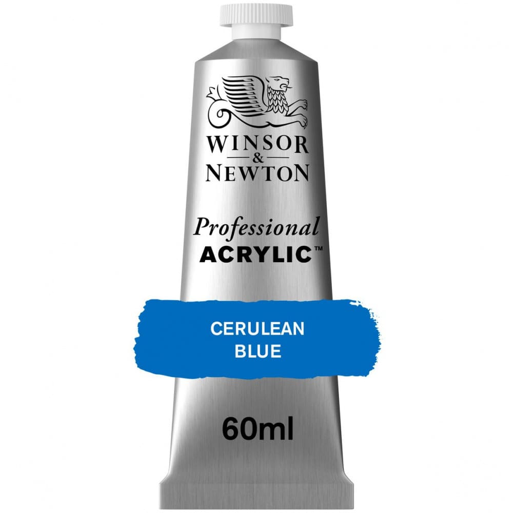 Tinta Acrílica Professional Winsor & Newton 60ml S5 137 Cerulean Blue