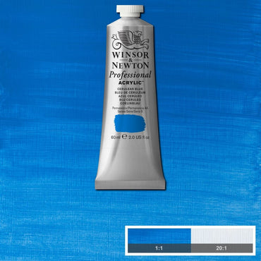 Tinta Acrílica Professional Winsor & Newton 60ml S5 137 Cerulean Blue