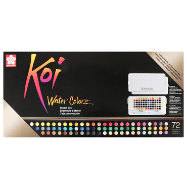 Aquarela em Pastilha KOI Sakura 72 Cores