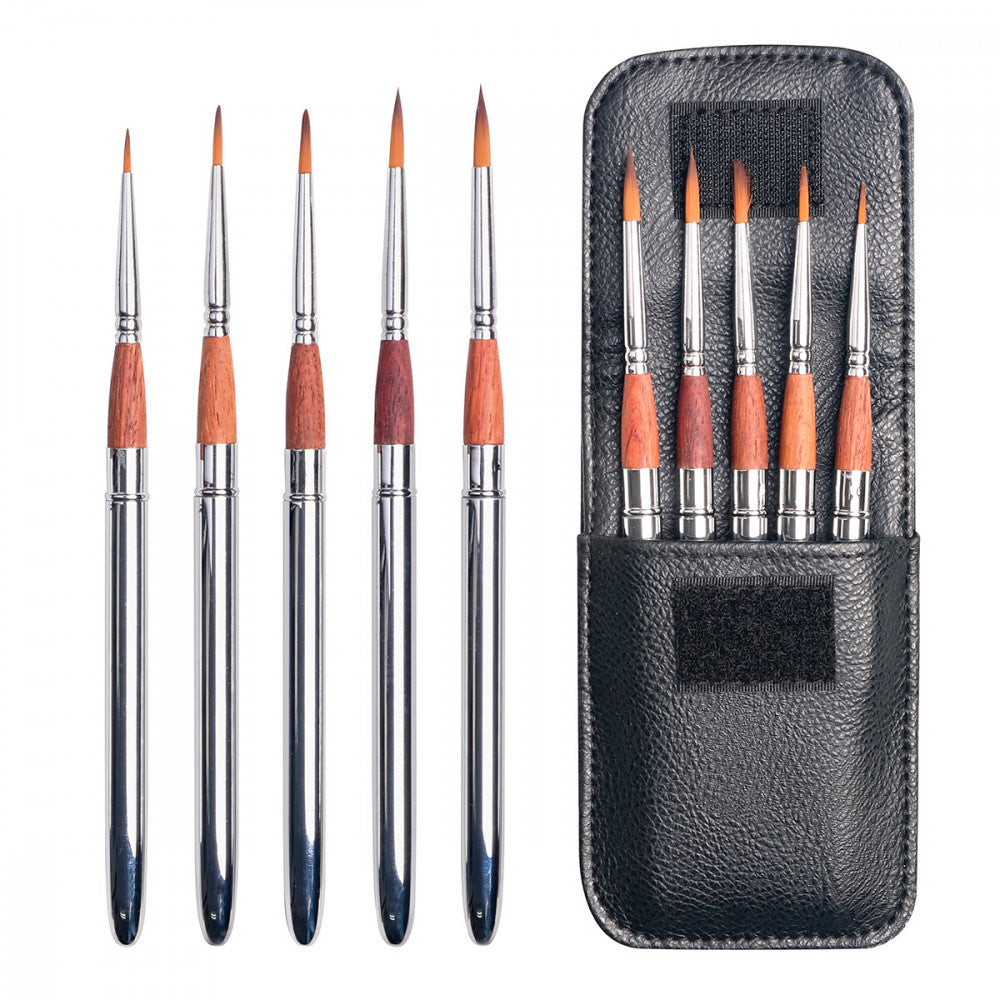 Kit de Pincéis Pocket Brush Sinoart 5 Peças