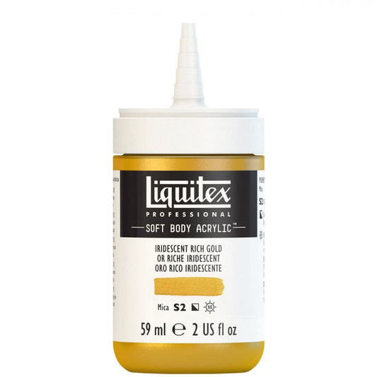 Tinta Acrílica Liquitex Soft Body 59ml S2 235 Iridescent Rich Gold
