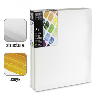 tela algodão para pintura 50x60 basics liquitex 3 unidades