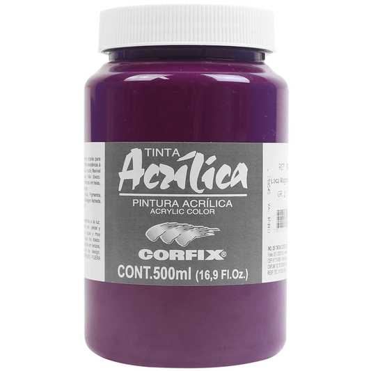 Tinta Acrílica Corfix 500ml G.2 105 Laca Magenta