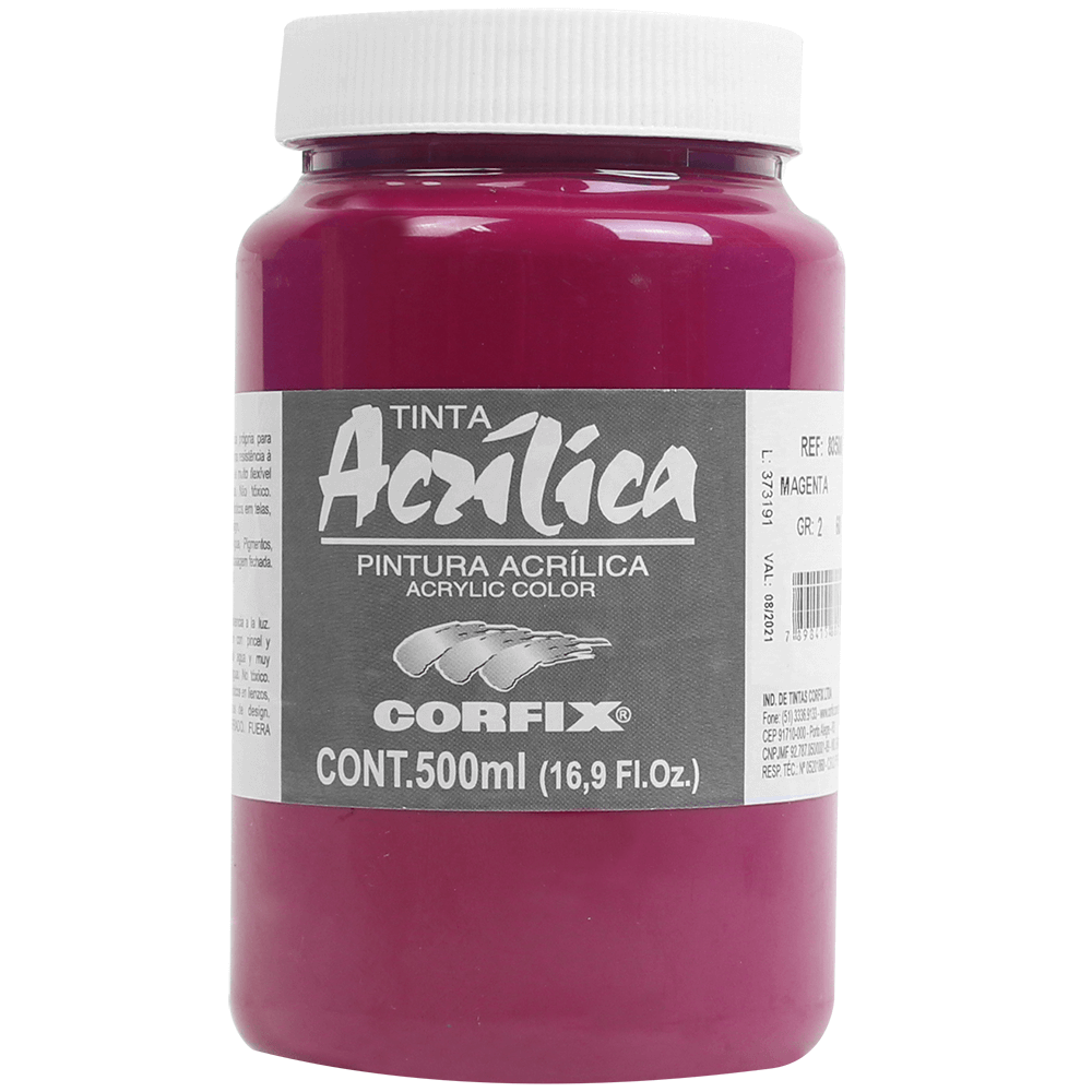 Tinta Acrílica Corfix 500ml G.2 60 Magenta