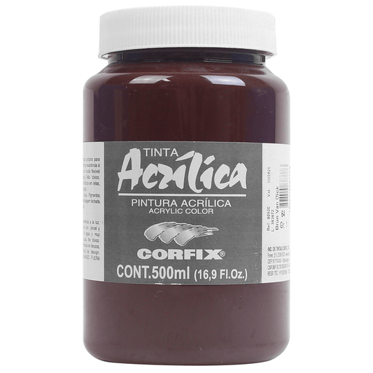 Tinta Acrílica Corfix 500ml  64 Marrom Van Dick