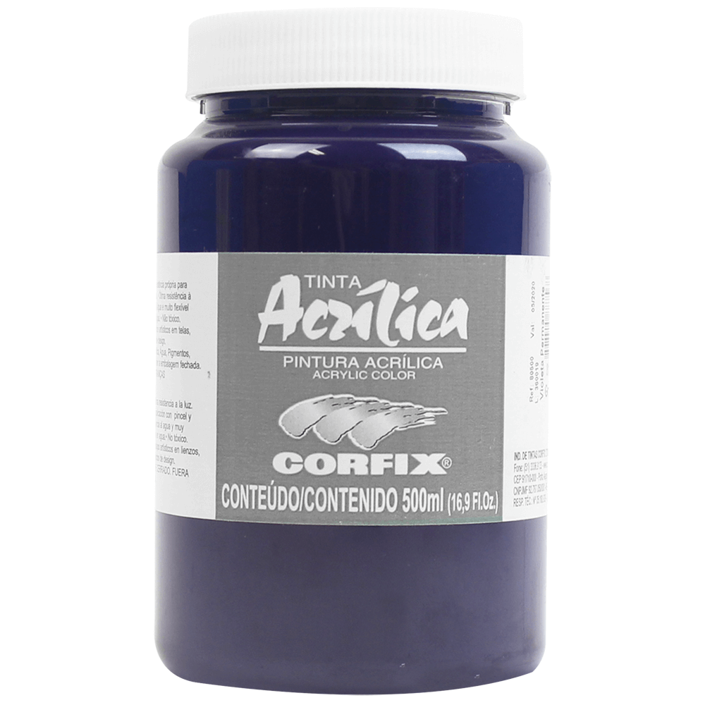 Tinta Acrílica Corfix 500ml 81 Violeta Permanente