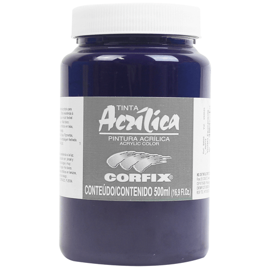 Tinta Acrílica Corfix 500ml 81 Violeta Permanente