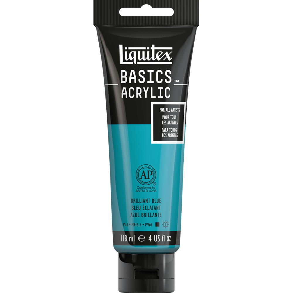 Tinta Acrílica Liquitex Basics 118ml 570 Brilliant Blue