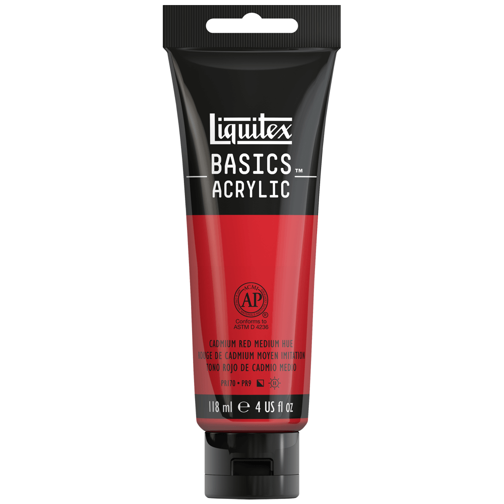 Tinta Acrílica Liquitex Basics 118ml 151 Cadmium Red Medium