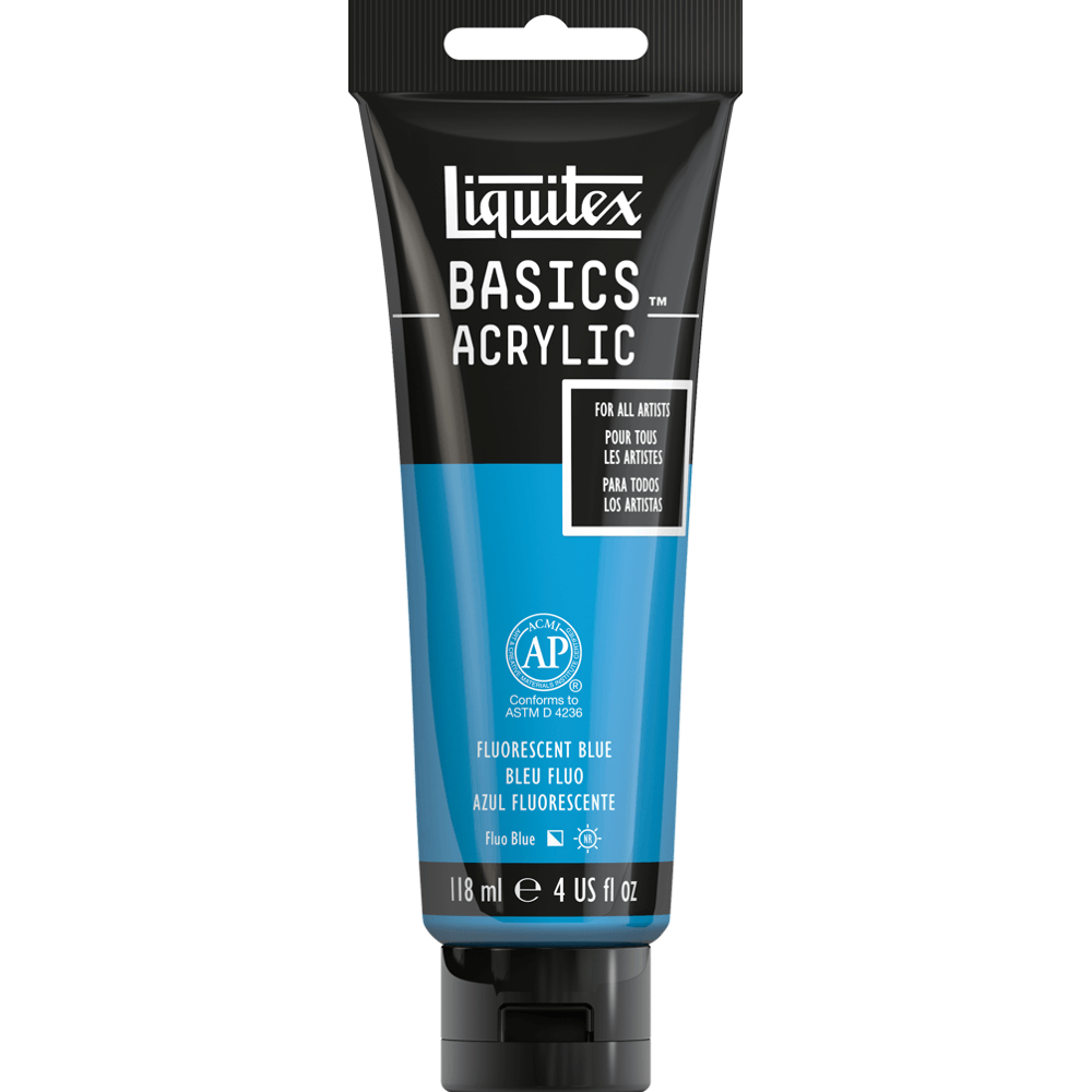 Tinta Acrílica Liquitex Basics 118ml 984 Fluorescent Blue